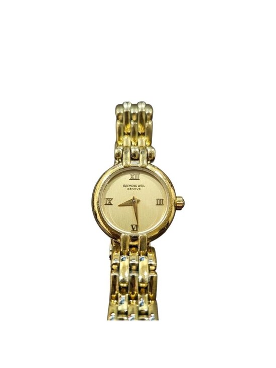 RAYMOND WEIL Vintage Ladies watch RARE 18K electroplated gold EUC 2012 Tango main image 4